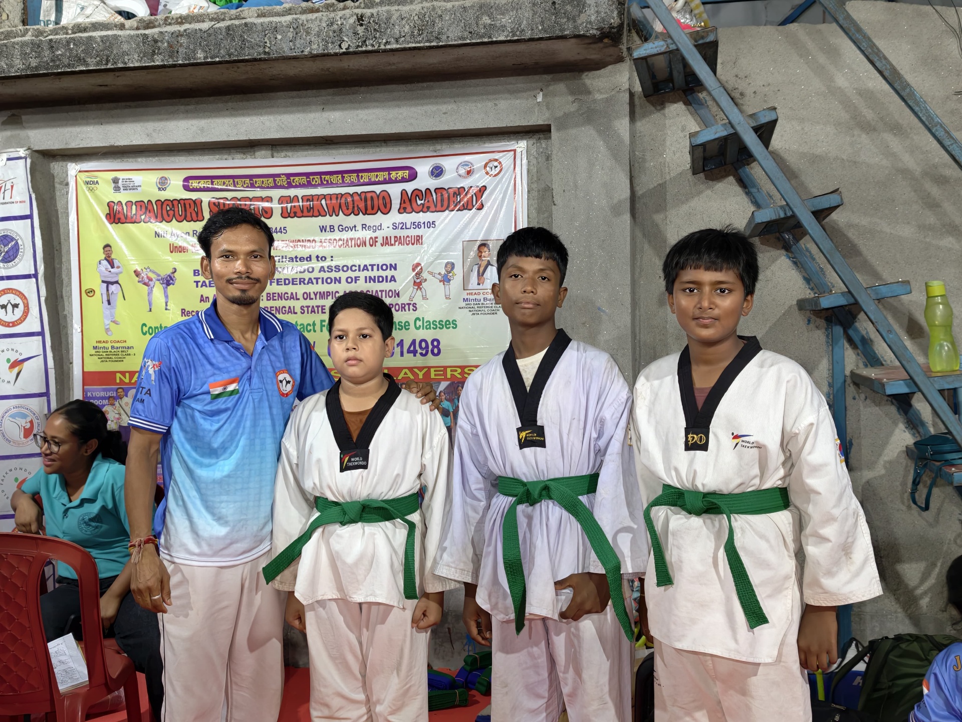 Students training